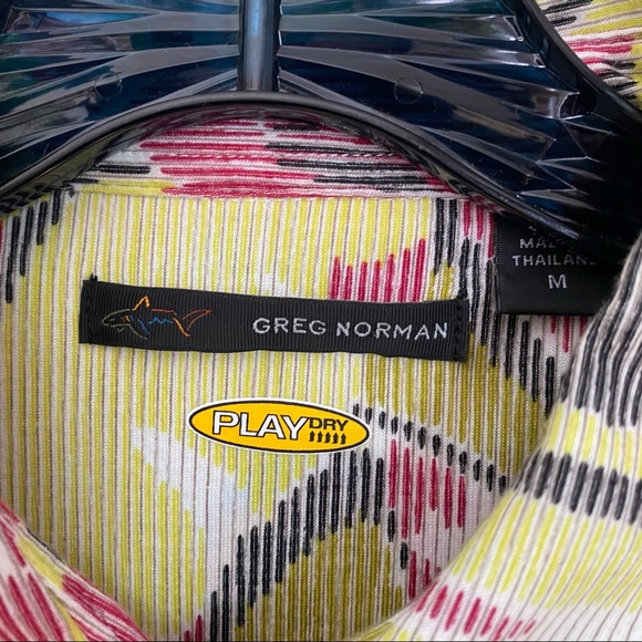 GREG NORMAN FLORAL PATTERN GOLF POLO SHIRT - Picture 3 of 8